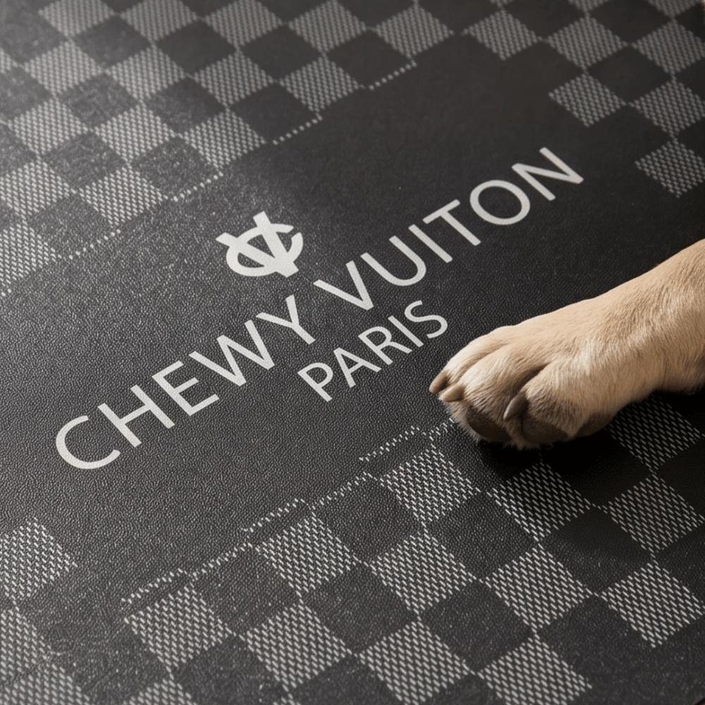 Black Checker Chewy Vuiton Placemat