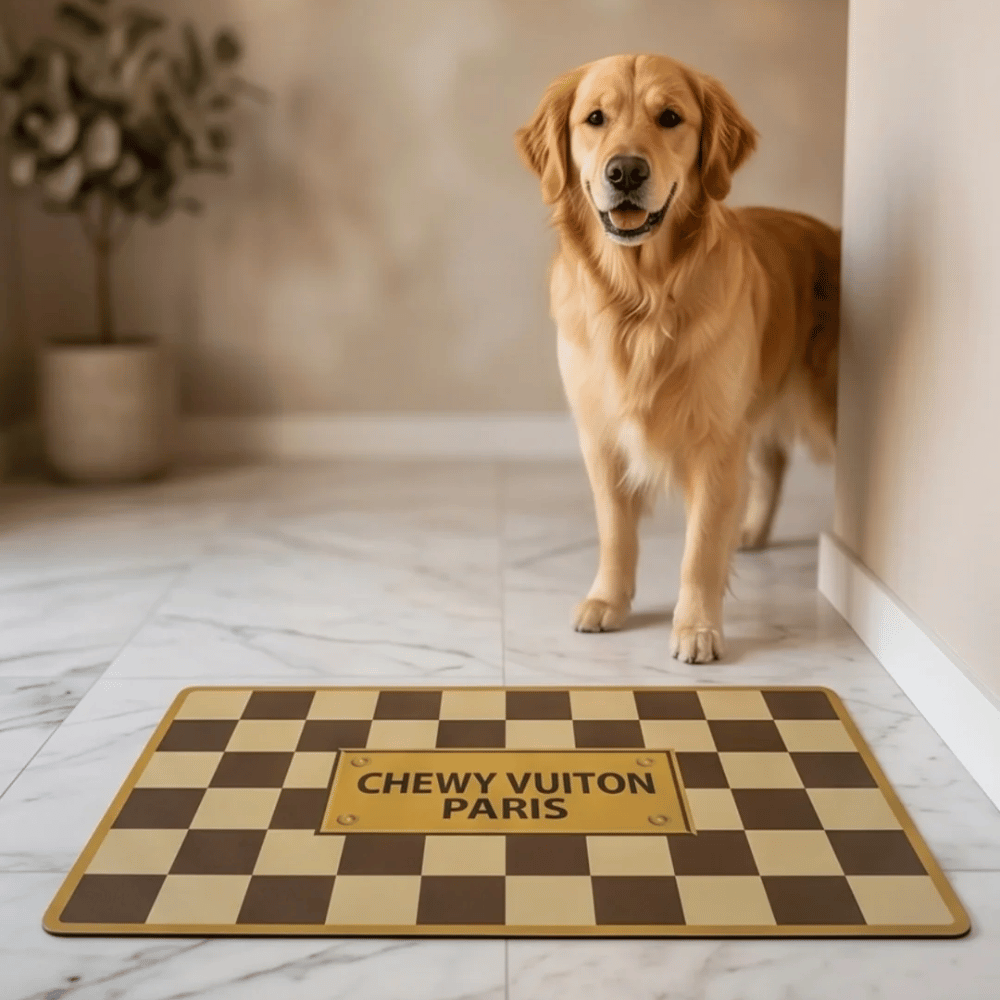 Checker Chewy Vuiton Bowl