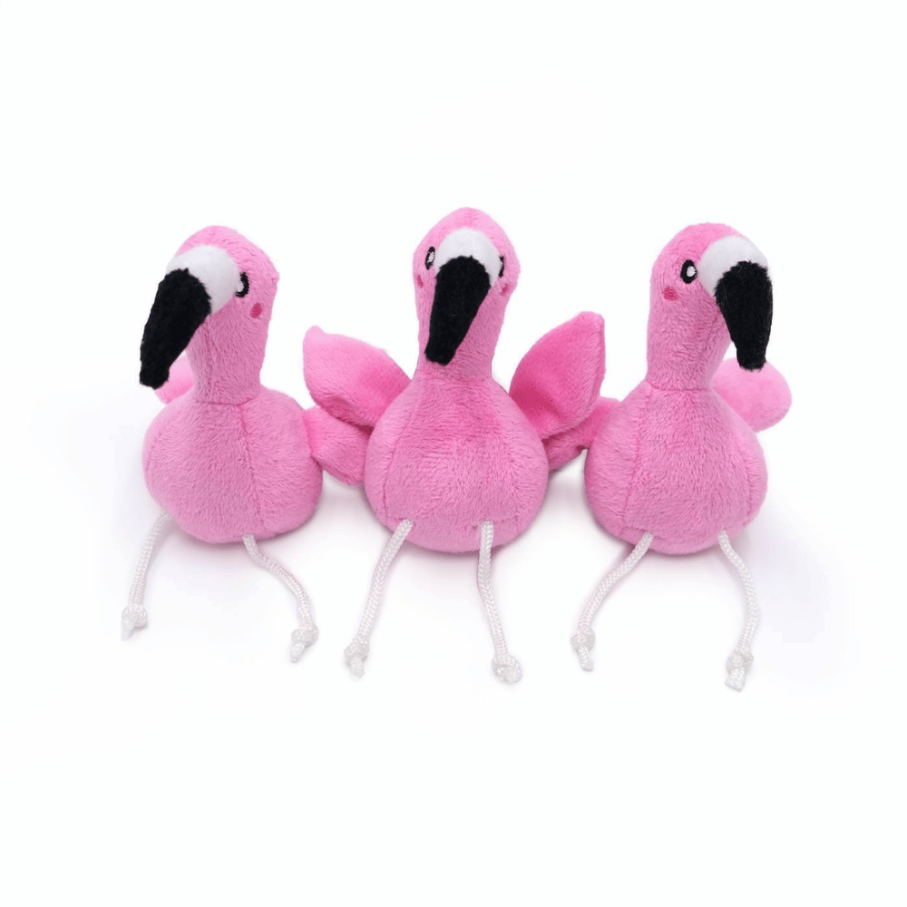 Zippy Burrow - Flamingos In Monstera Leaf