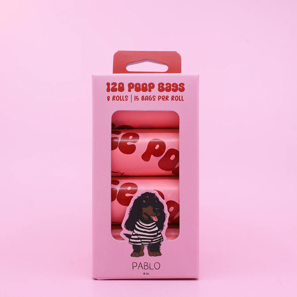 Pablo & Co Premium Dog Poop Bags x 120 (8 Rolls)