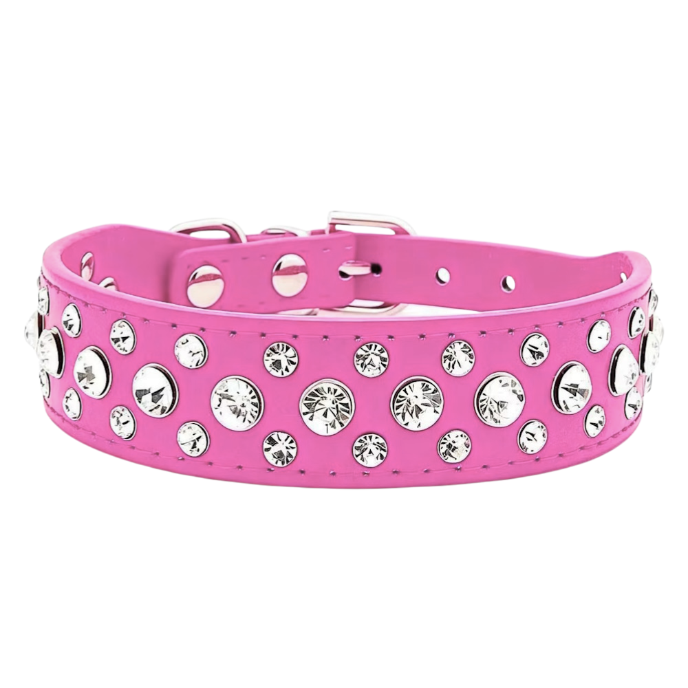 Rhinestone studded Dog Collar