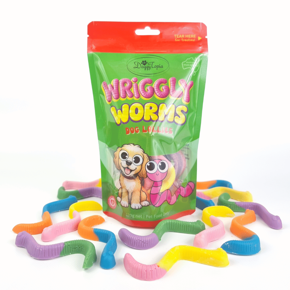 Wriggly Worms Dog Lollies