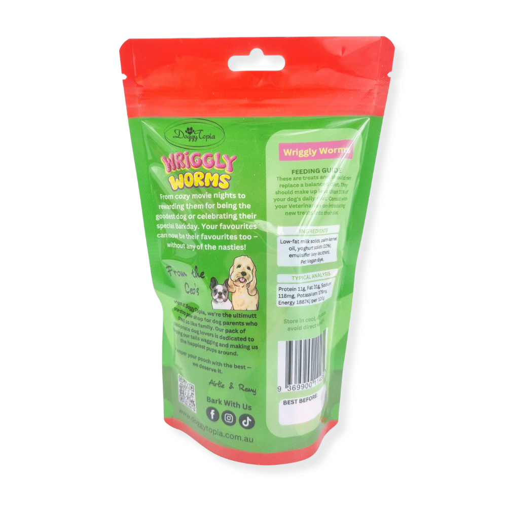 Wriggly Worms Dog Lollies