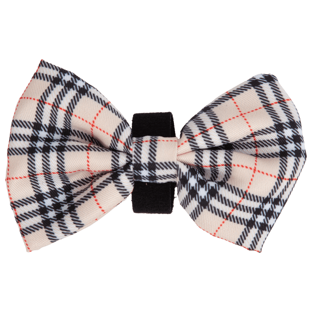 Big & Little Dogs Nova Plaid Collar & Bow Tie - Collar & Bow Ties from Big & Little Dogs at DoggyTopia