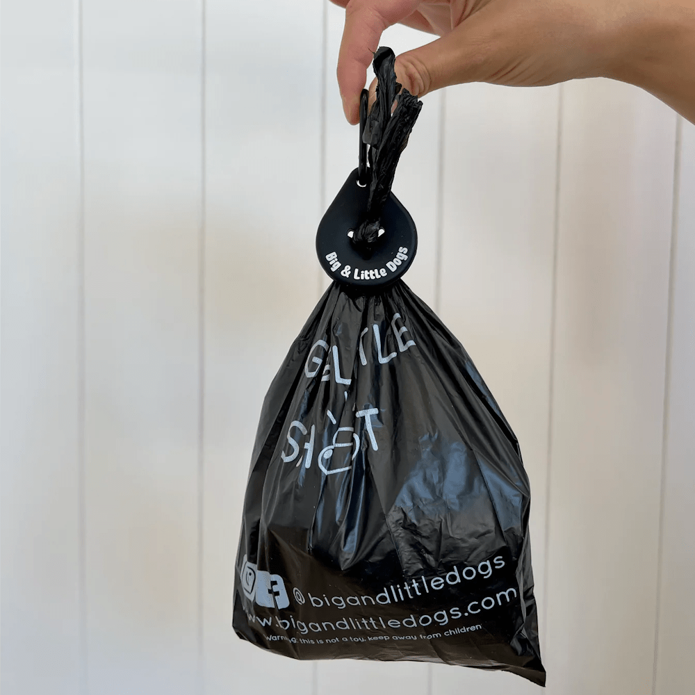 Big & Little Dogs Poop Holder - Black - Poop Bag Holders from Big & Little Dogs at DoggyTopia