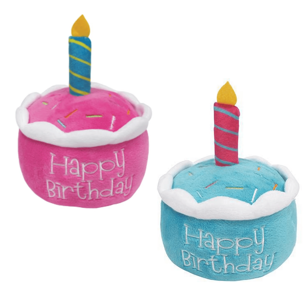 Birthday Cake Dog Toy - Blue - Designer Toys from . at DoggyTopia