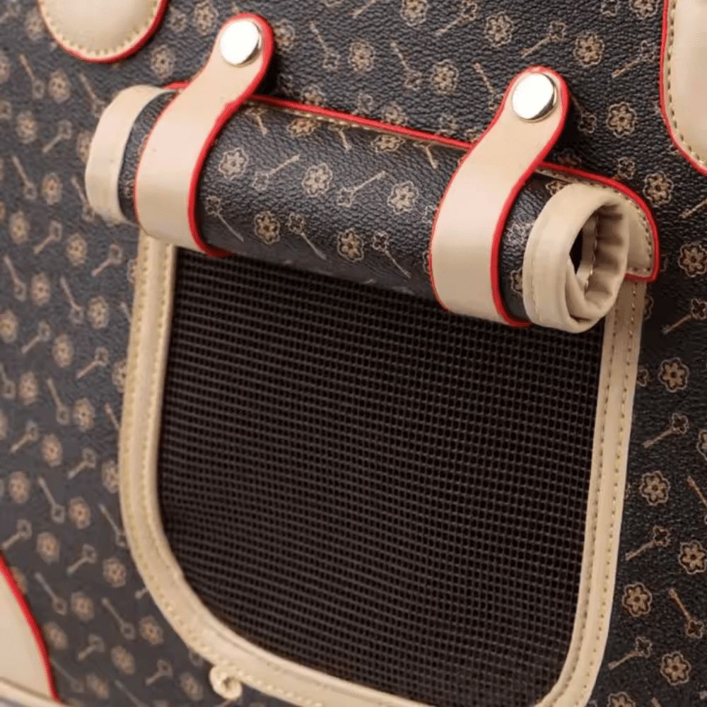 Brown and Tan Pattern Dog Carrier - Dog Carriers from . at DoggyTopia