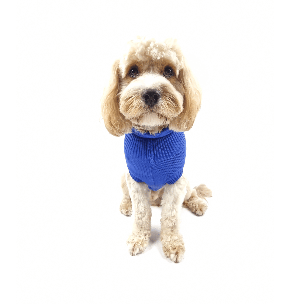 Cable Knit Jumper - Royal Blue - Knit Jumpers from DoggyTopia at DoggyTopia