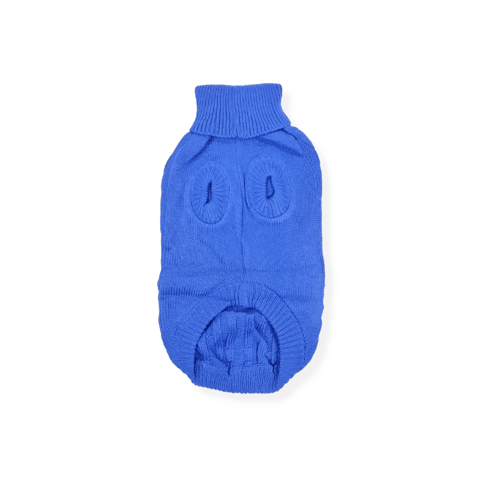 Cable Knit Jumper - Royal Blue - Knit Jumpers from DoggyTopia at DoggyTopia