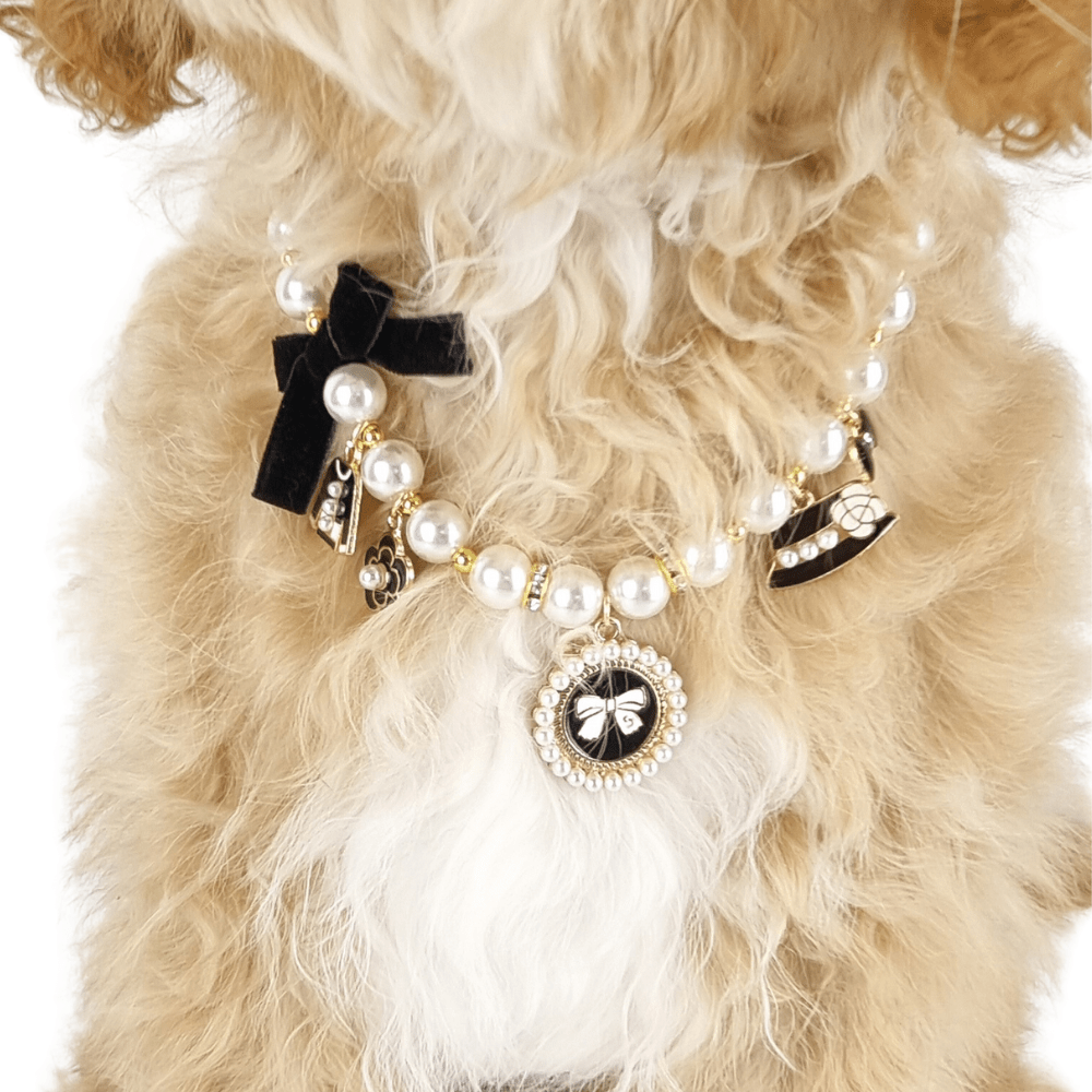 Coco Pearl Dog Necklace - Dog Necklaces from . at DoggyTopia