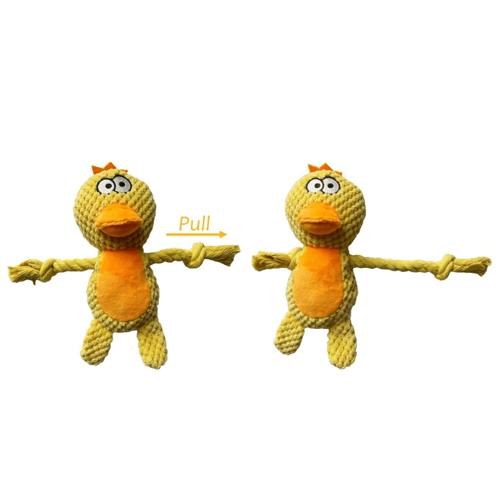 Daisy Duck Rope Corduroy Dog Toy - Plush and Rope Toys from . at DoggyTopia