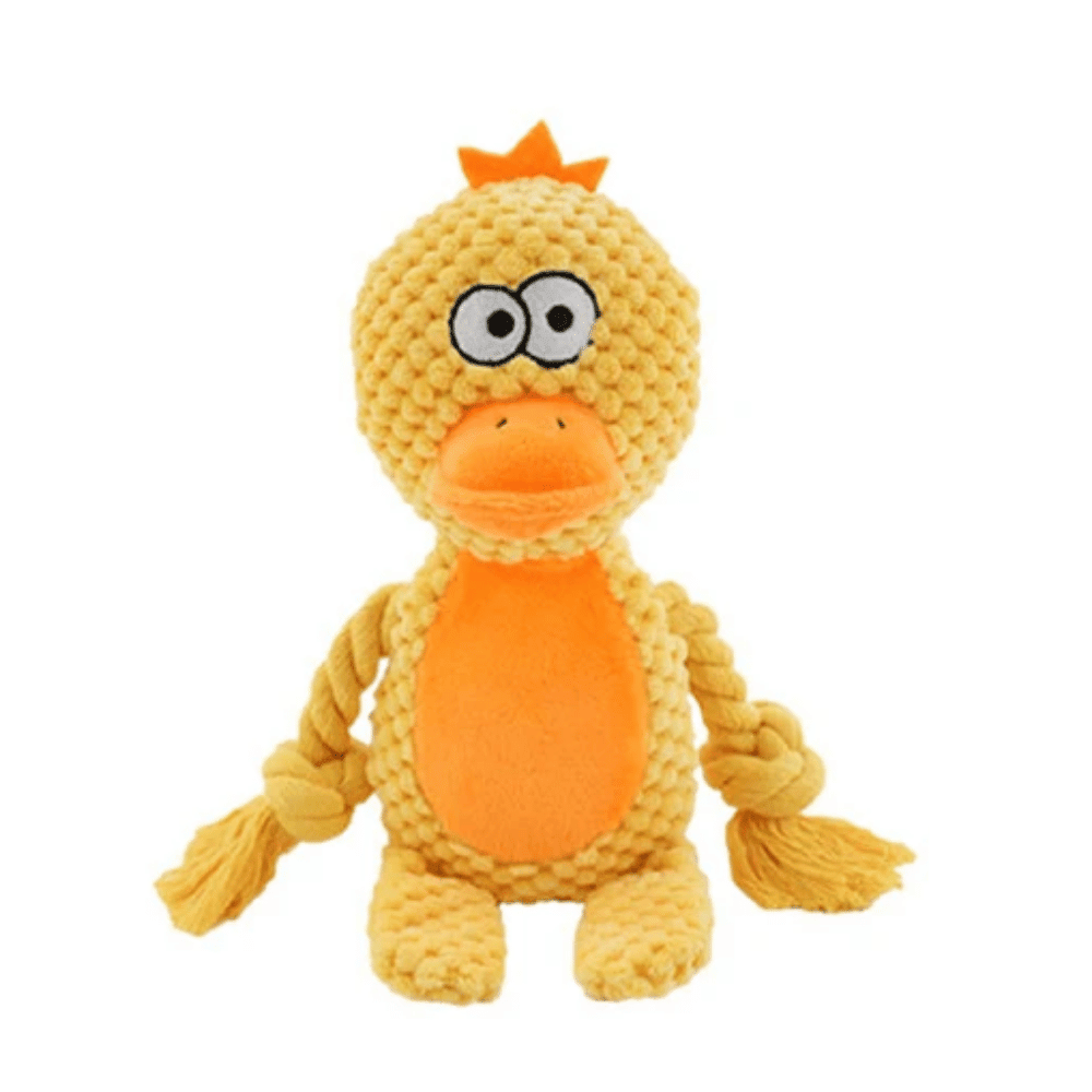 Daisy Duck Rope Corduroy Dog Toy - Plush and Rope Toys from . at DoggyTopia