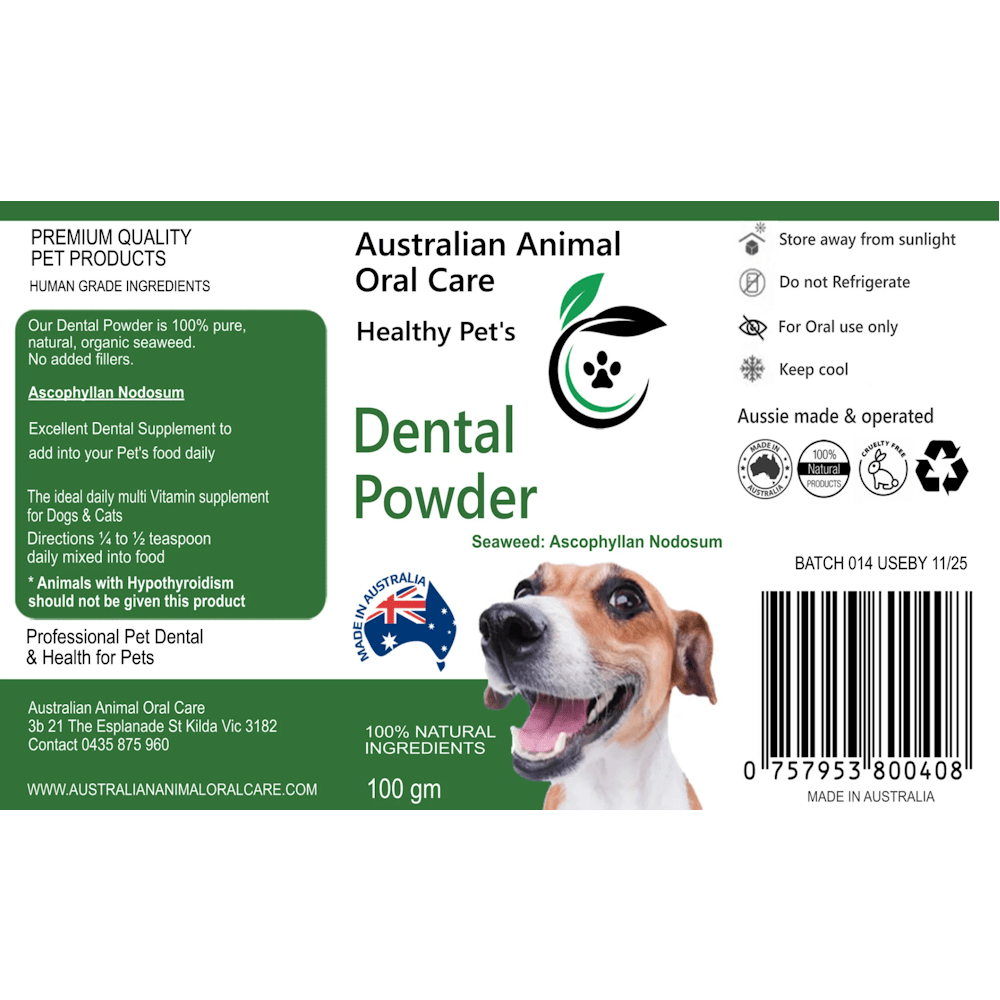 Dental Seaweed Powder - Ascophyllum Nodosum - Oral Care from Australian Animal Oral Care at DoggyTopia