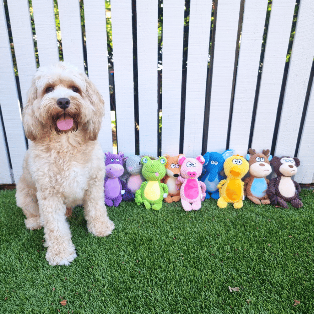 Elliot Elephant Rope Corduroy Dog Toy - Plush and Rope Toys from . at DoggyTopia