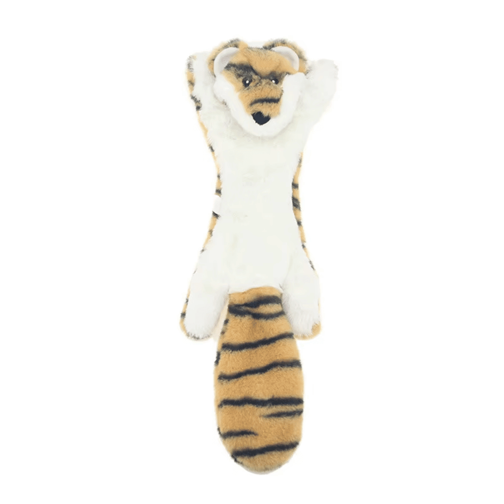 Floppy Tiger Plush Dog Toy - Plush Toys from . at DoggyTopia