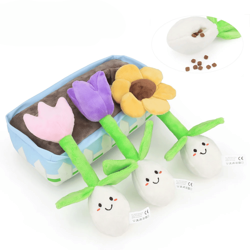 Flower Garden Nose Work Dog Toy - Foraging Toy from . at DoggyTopia