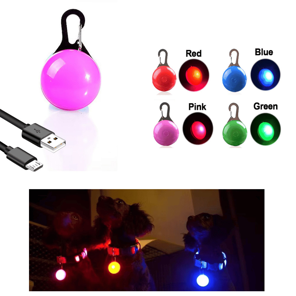 LED Dog Pendant Rechargeable - LED from . at DoggyTopia