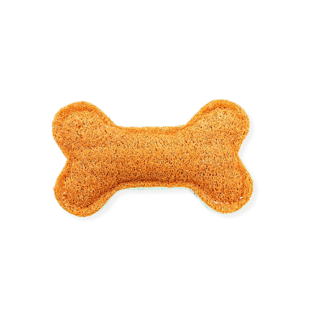 Loofah Bone Dental Toy - Medium - Dental Toys from . at DoggyTopia
