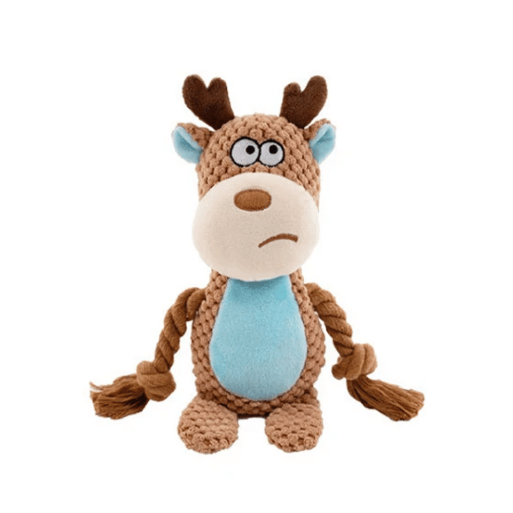 Maxwell Moose Rope Corduroy Dog Toy - Plush and Rope Toys from . at DoggyTopia