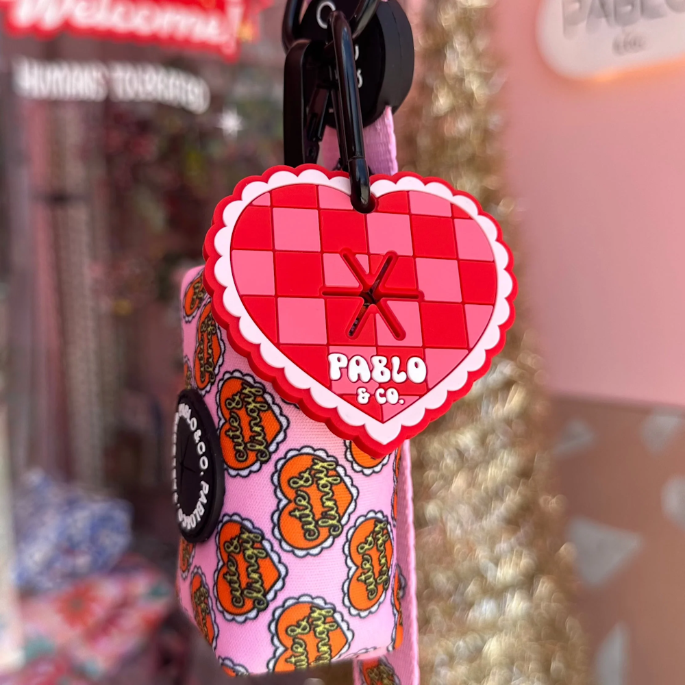 Pablo & Co Doo Doo Holder : Lots of Love - Poop Bag Holders from Sale at DoggyTopia
