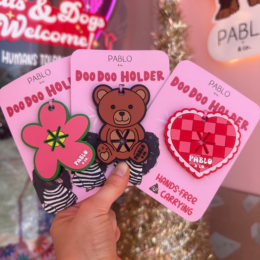 Pablo & Co Doo Doo Holder : Lots of Love - Poop Bag Holders from Sale at DoggyTopia