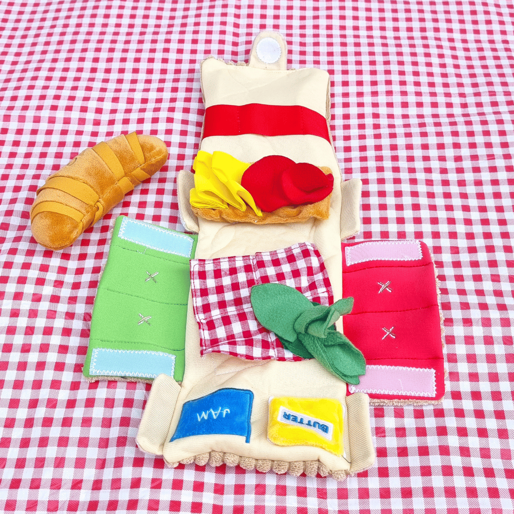 Picnic Basket Nose Work Dog Toy - Foraging Toy from . at DoggyTopia