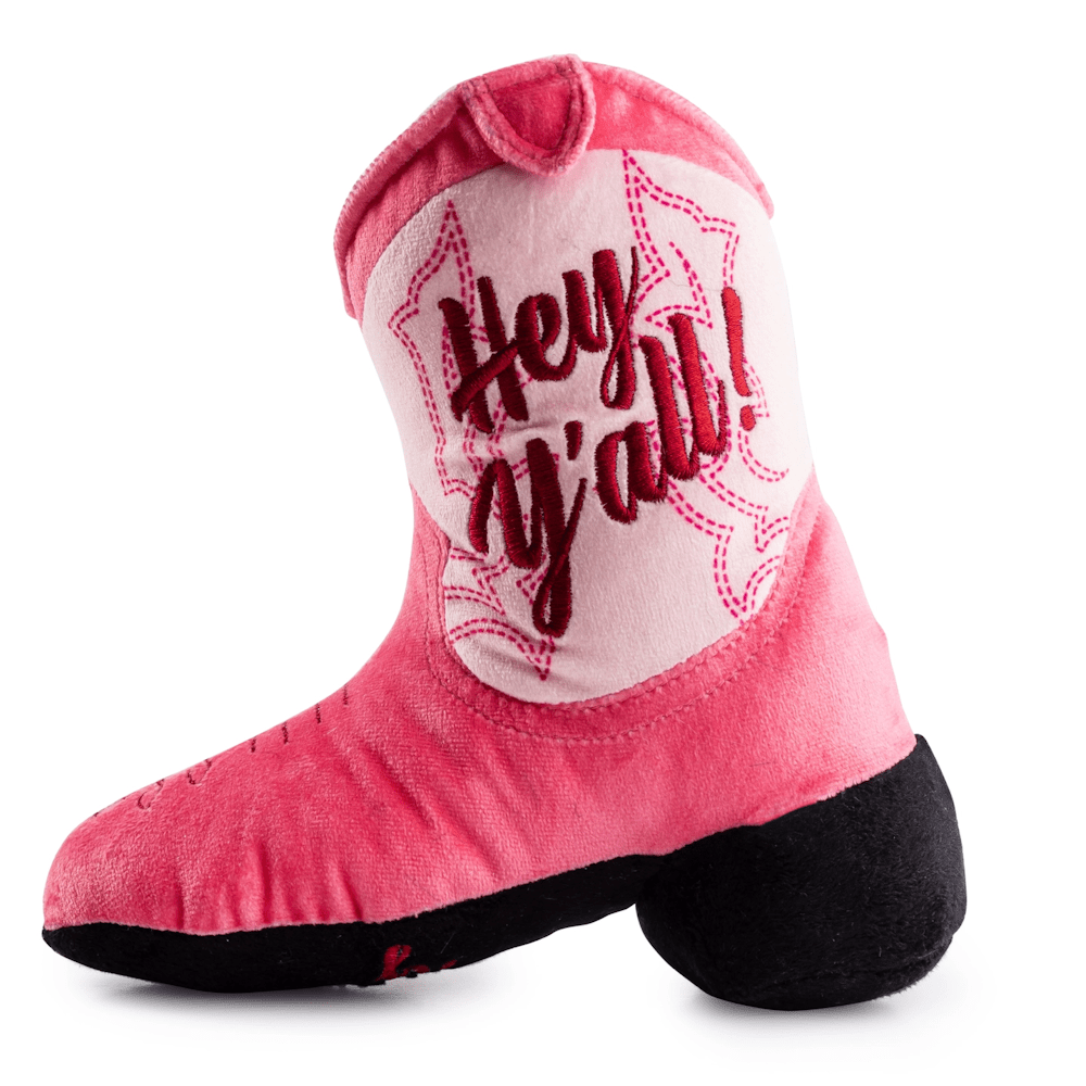 Pink Cowgirl Boot Dog Toy - Designer Toys from Haute Diggity Dog at DoggyTopia