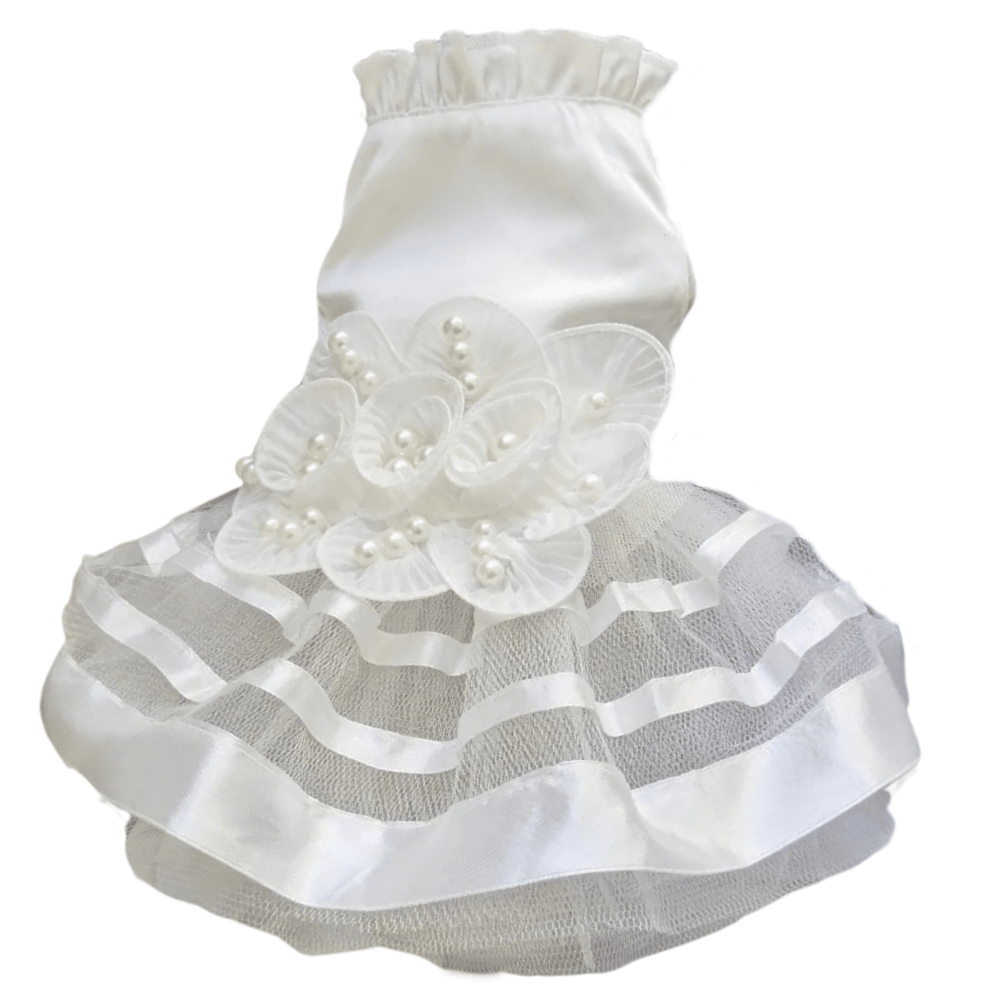 Rosetta Wedding Dog Dress - Dress from . at DoggyTopia