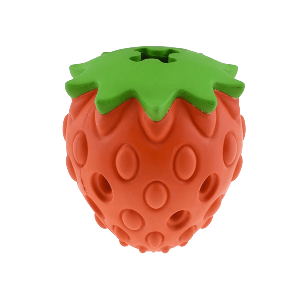 Strawberry Treat Dispenser Toy - Enrichment Toys from . at DoggyTopia