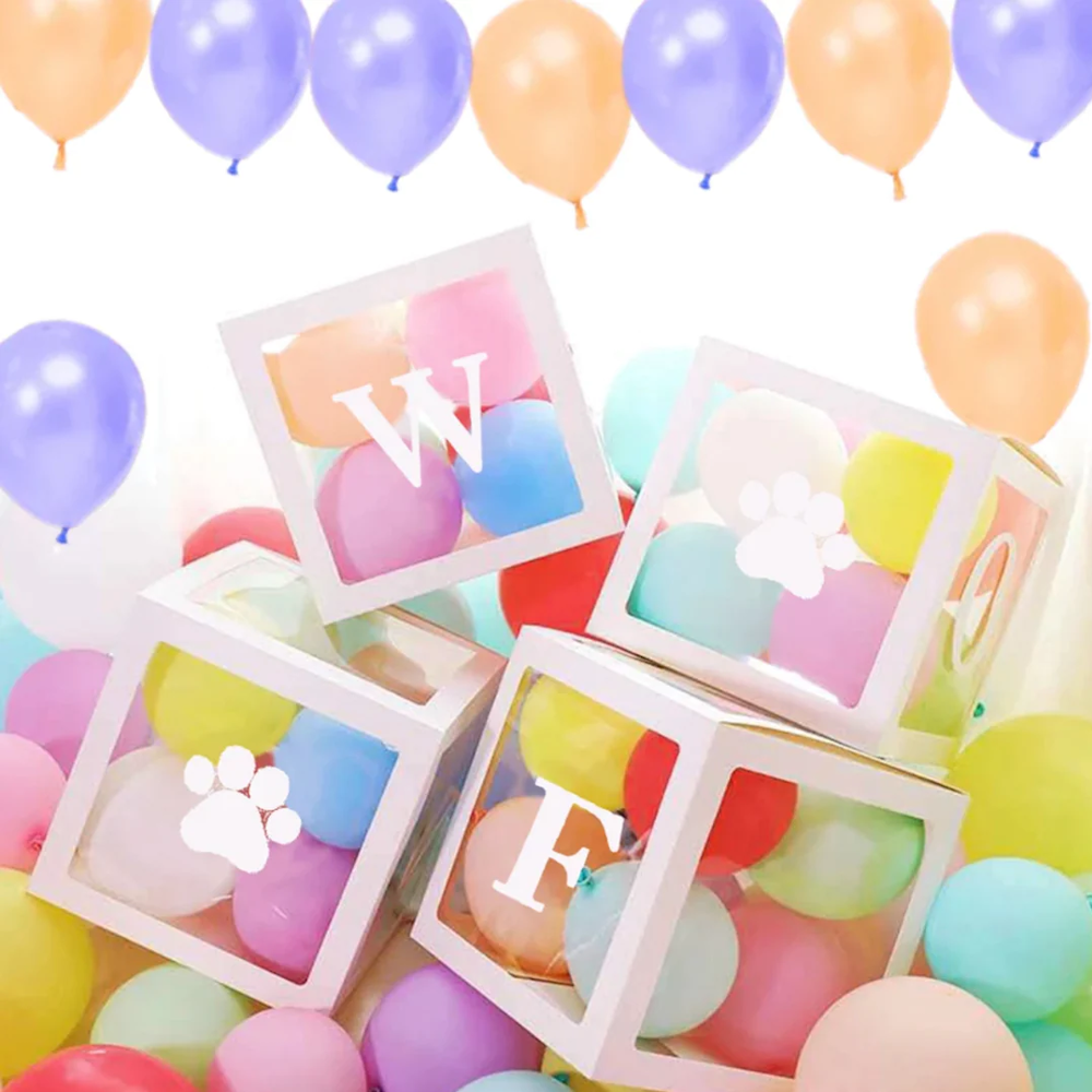 WOOF Balloon Box Set - Party Balloons from . at DoggyTopia