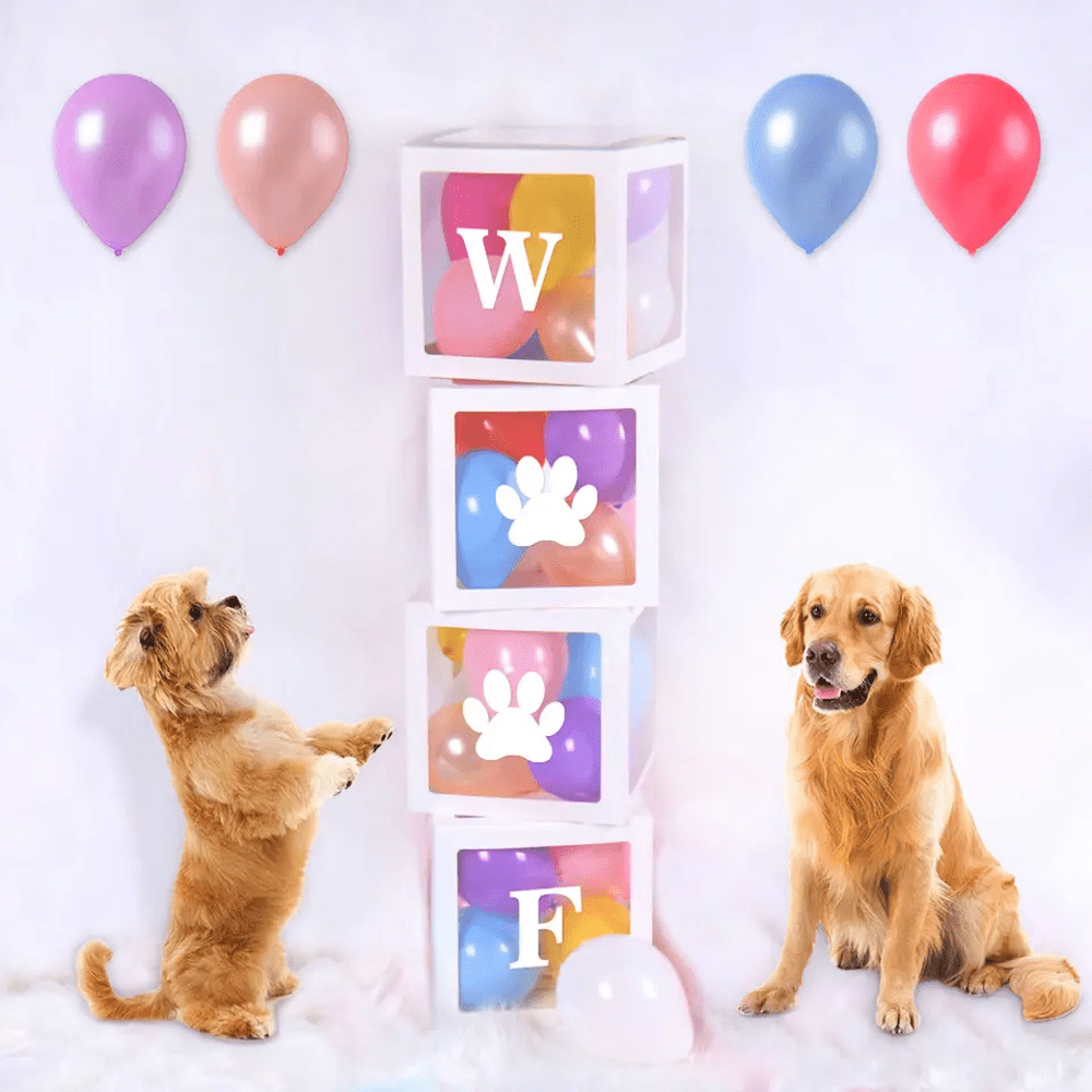 WOOF Balloon Box Set - Party Balloons from . at DoggyTopia