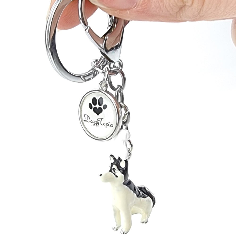 3D Husky Key Ring - Key Rings from Sale at DoggyTopia