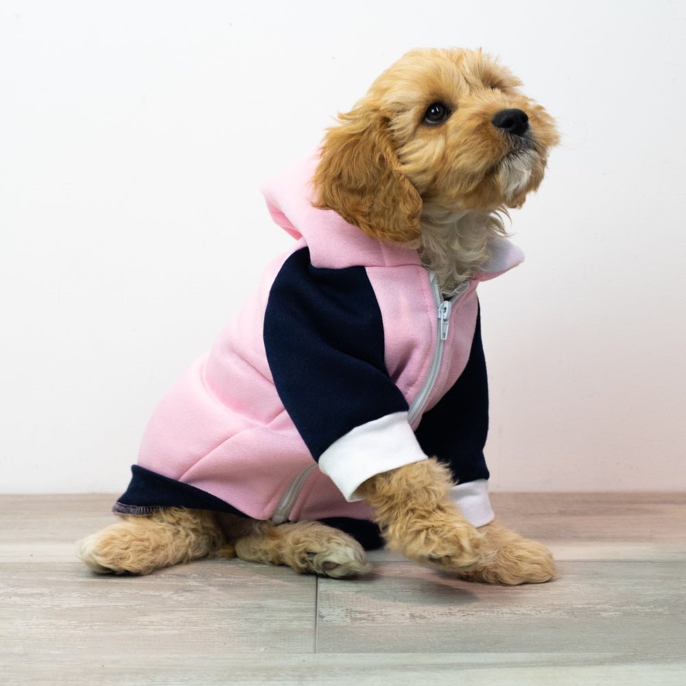 Active Zip Hoodie - Pink - Hoodies from Sale at DoggyTopia