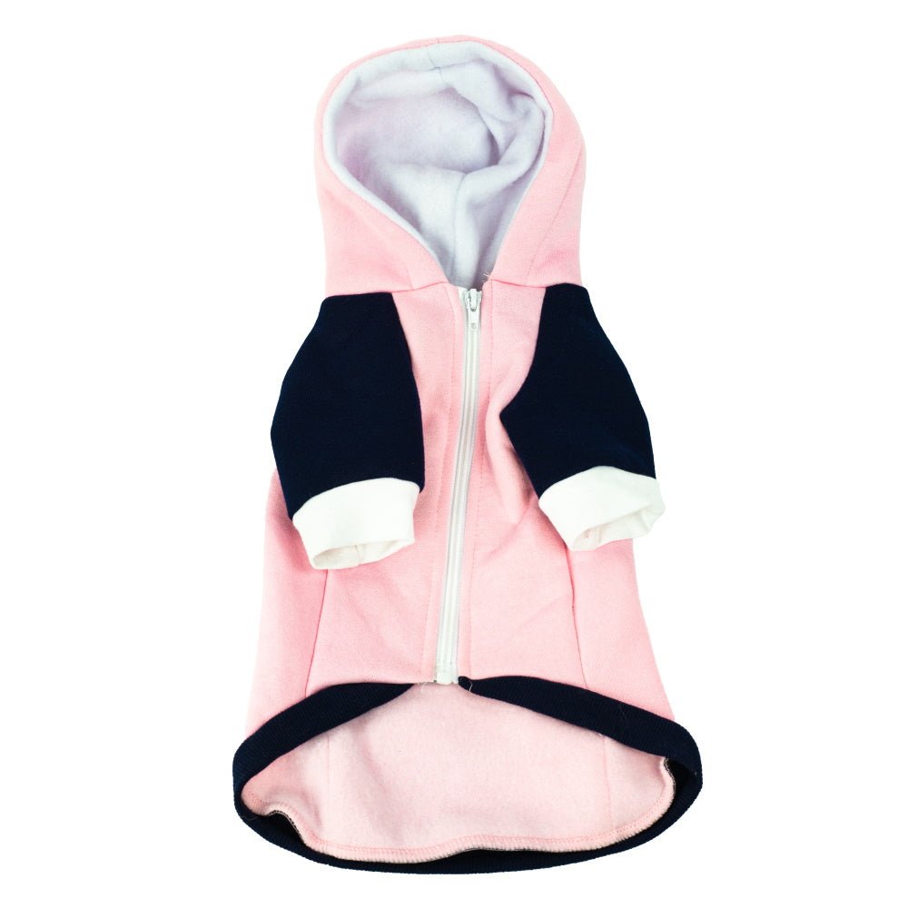 Active Zip Hoodie - Pink - Hoodies from Sale at DoggyTopia