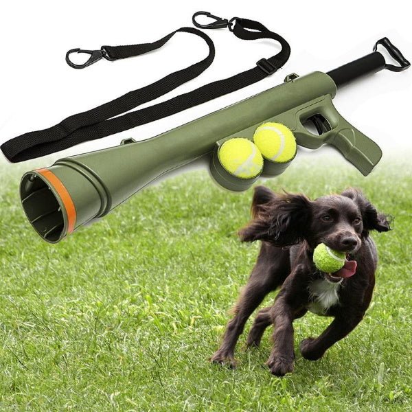 Bazooka Dog Ball Launcher - Interactive Toys from . at DoggyTopia