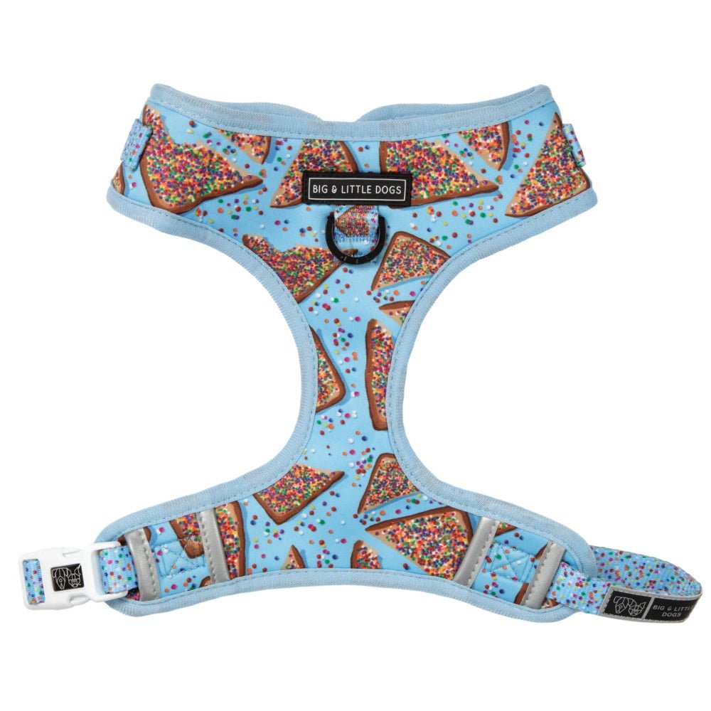 Big & Little Dogs Blue Fairy Bread Adjustable Harness - Adjustable Harnesses from Big & Little Dogs at DoggyTopia