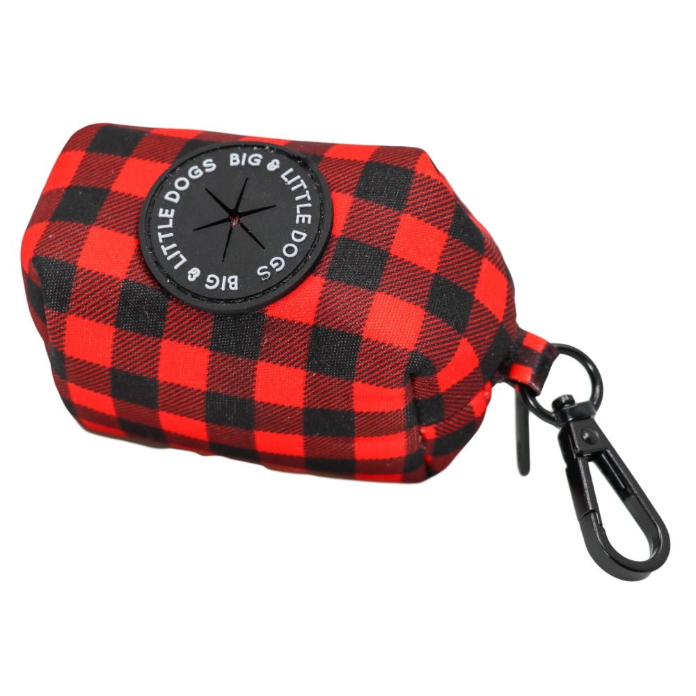 Big & Little Dogs Poop Bag Holder: Plaid To The Bone - Poop Bag Holders from Big & Little Dogs at DoggyTopia