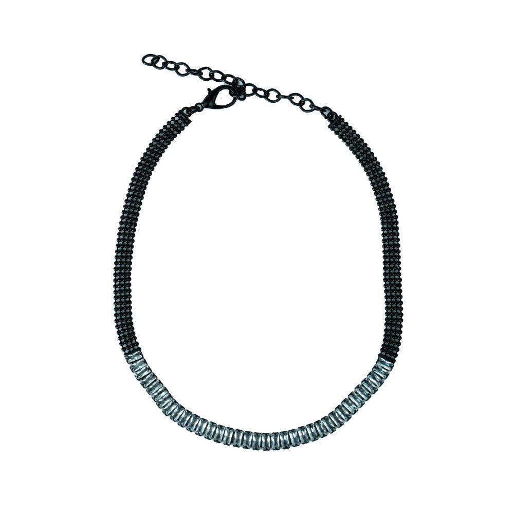 Black Diamante Dog Necklace - Dog Necklaces from Sale at DoggyTopia