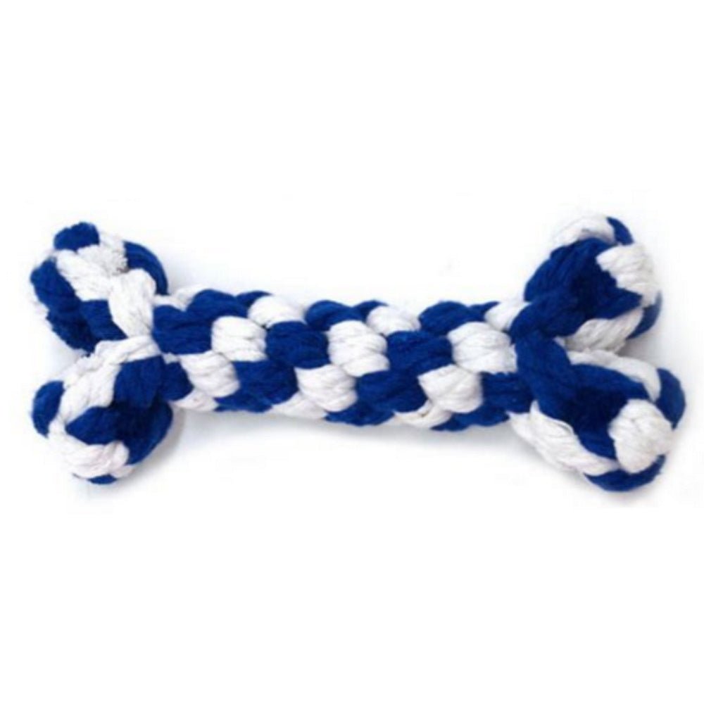 Bone Rope Dog Toy - Rope Toys from . at DoggyTopia