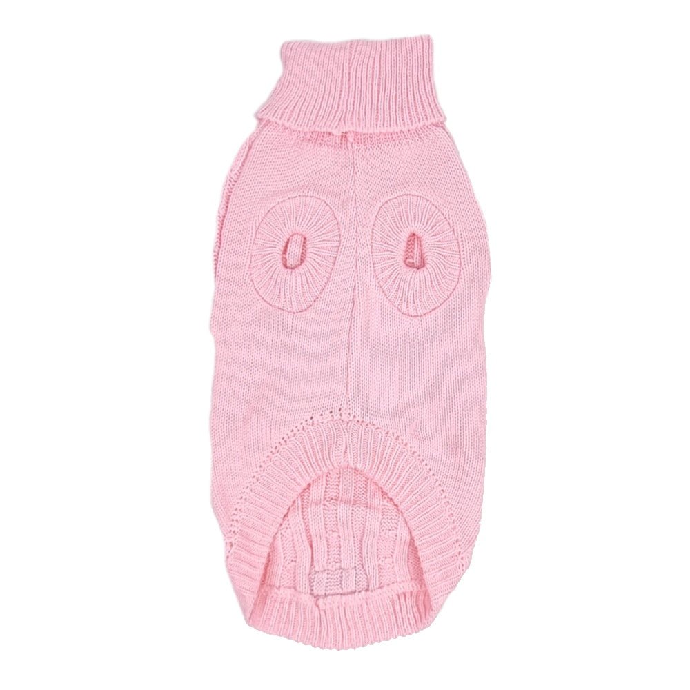 Cable Knit Jumper - Marshmallow - Knit Jumpers from DoggyTopia at DoggyTopia