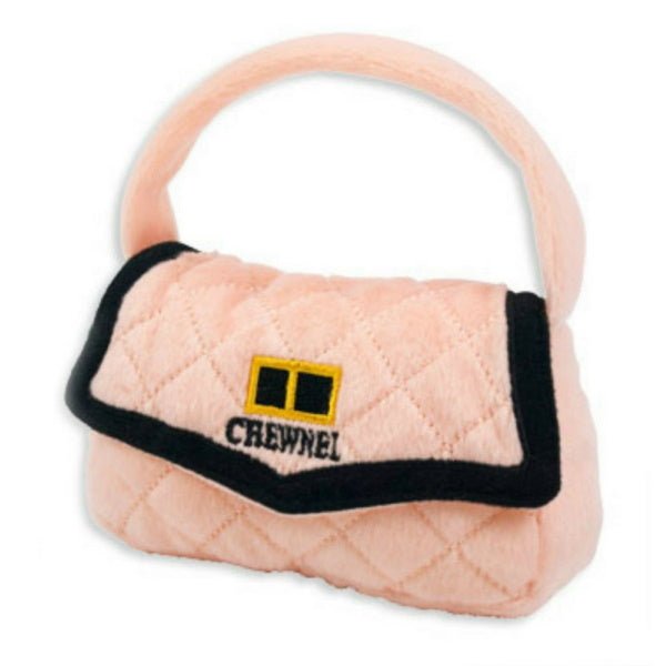 Chewnel Pink Bag Dog Toy - Designer Toys from Dog Diggin Designs at DoggyTopia