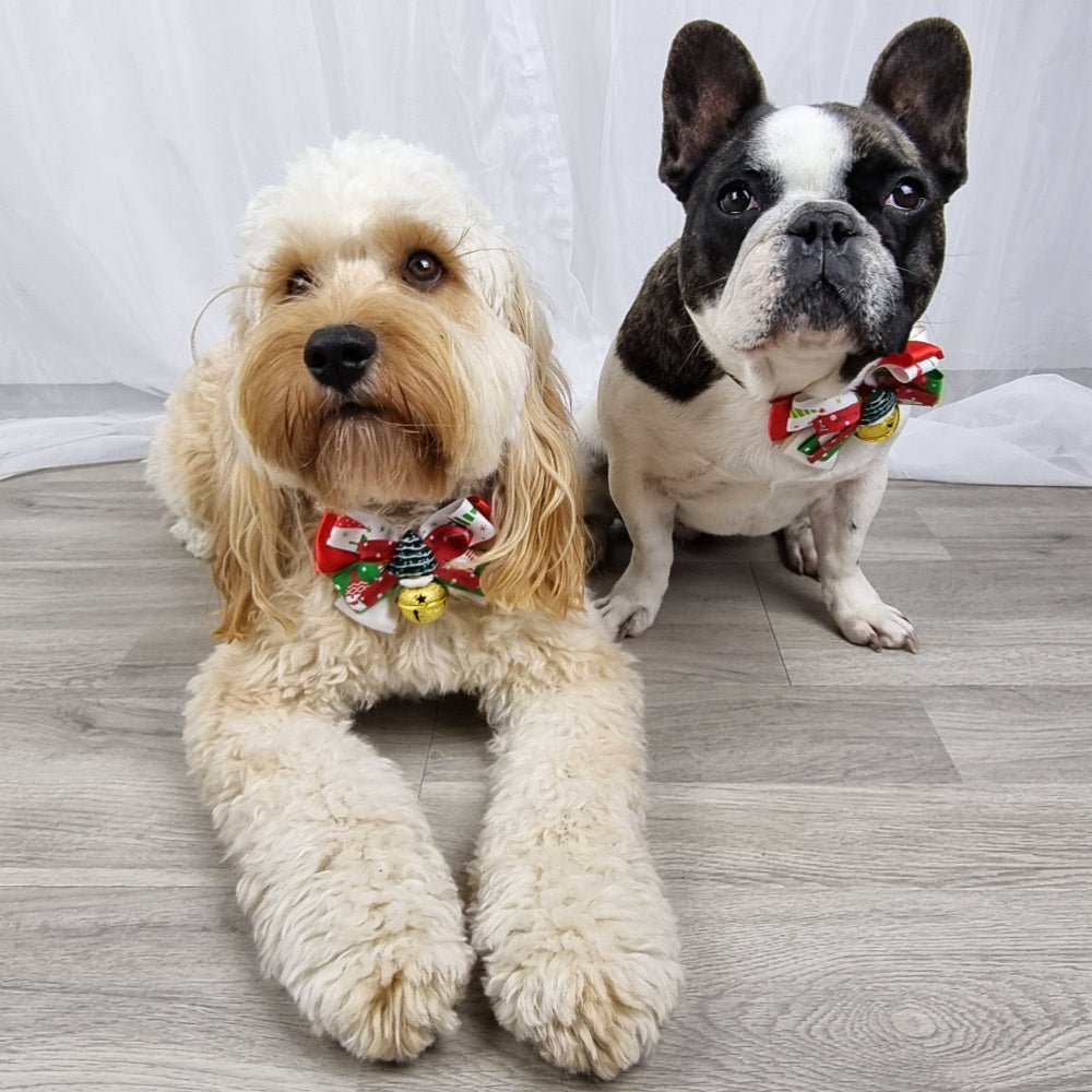 Christmas Tree Bow Knot Collar - Christmas Collar & Bow Ties from Sale at DoggyTopia