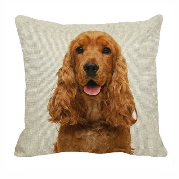 Cocker Spaniel Throw Cushion - Cushions from . at DoggyTopia