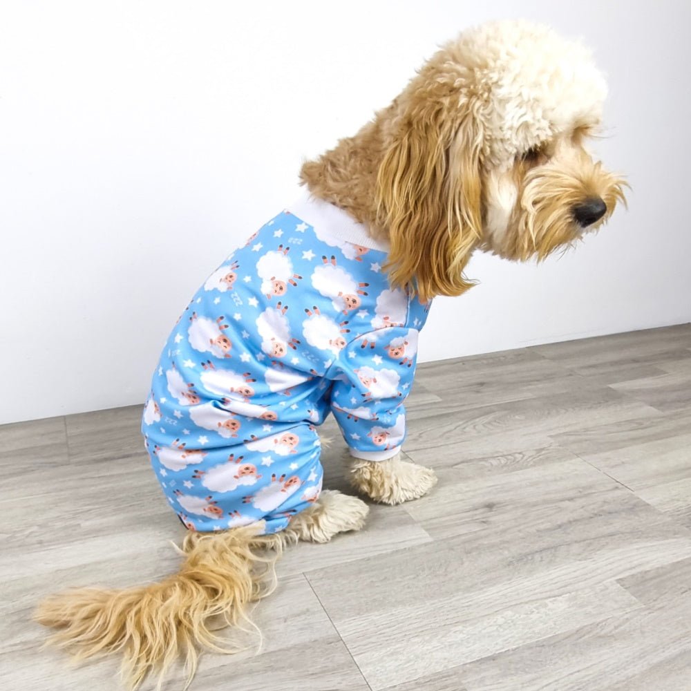 Counting Sheep Dog Pyjamas - Blue - Pyjamas from Sale at DoggyTopia