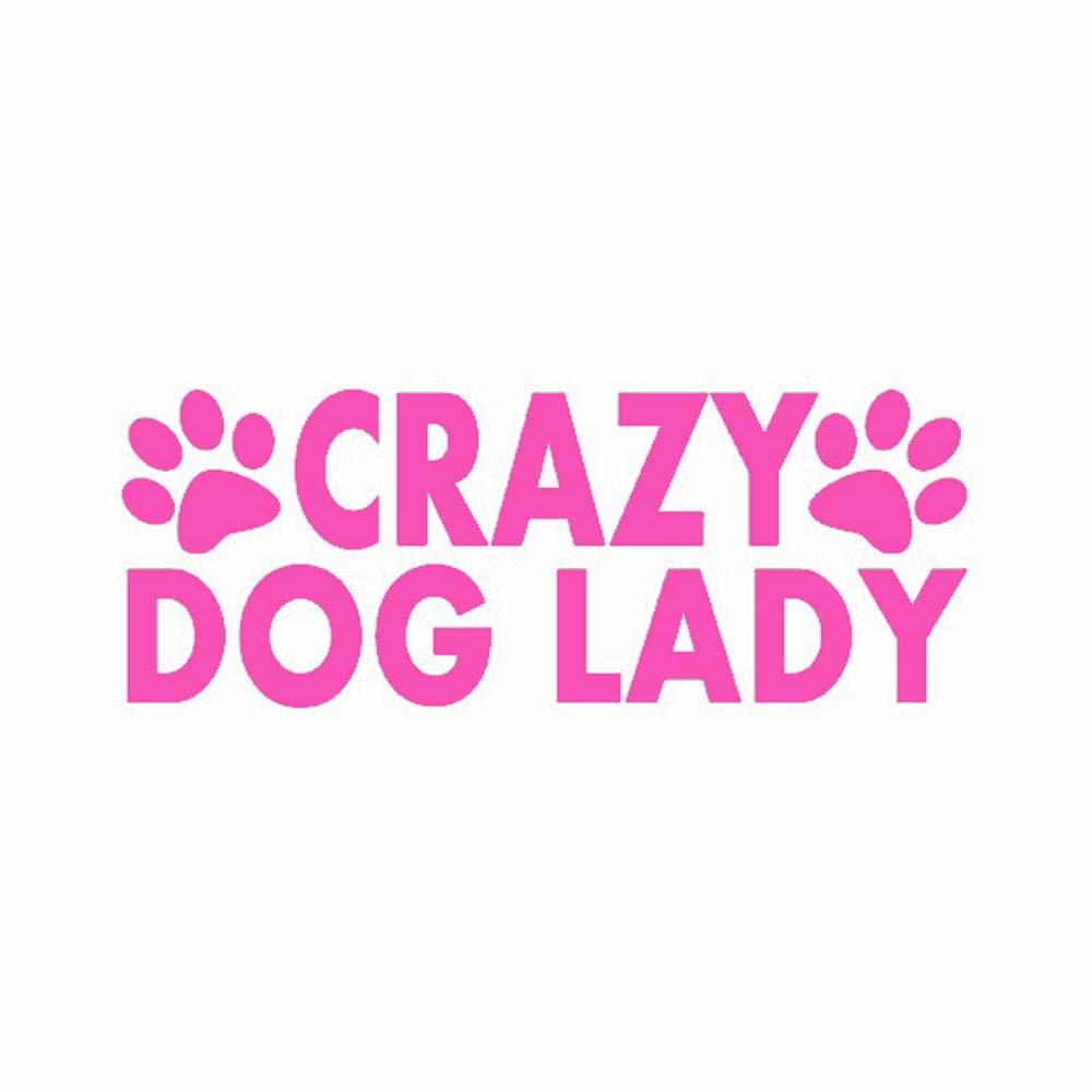 Crazy Dog Lady Car Decal - Decals from . at DoggyTopia