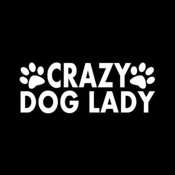 Crazy Dog Lady Car Decal - Decals from . at DoggyTopia