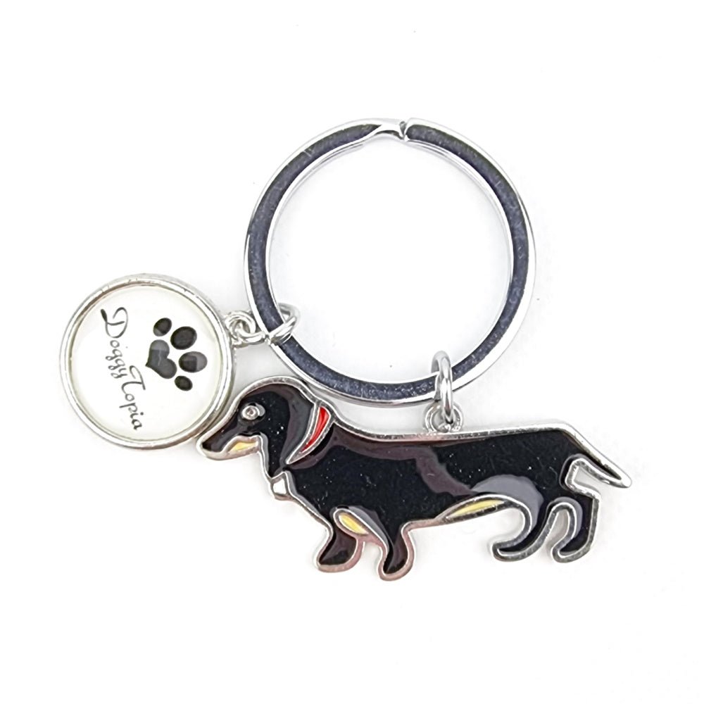 Dachshund Short Hair Key Ring - Key Rings from . at DoggyTopia