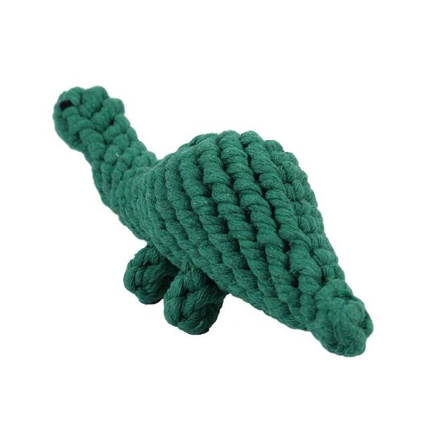 Dinosaur Rope Dog Toy - Rope Toys from . at DoggyTopia