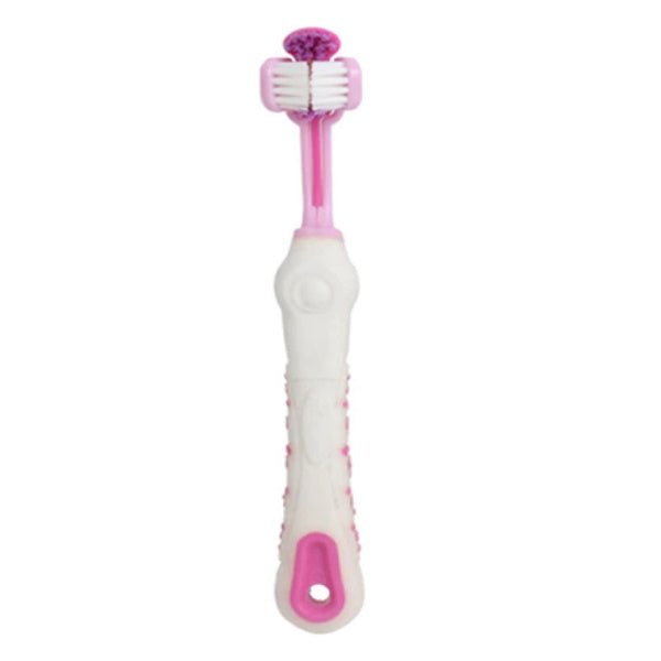 Dog 3 Sided Toothbrush - Oral Care from . at DoggyTopia