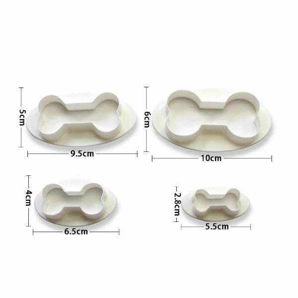 Dog Bone Cookie Cutters 4 piece set - Cookie Cutters from . at DoggyTopia